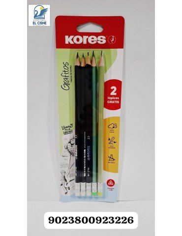 LAPIZ GRAFITO KORES + METALICO C/5PZ       X/72