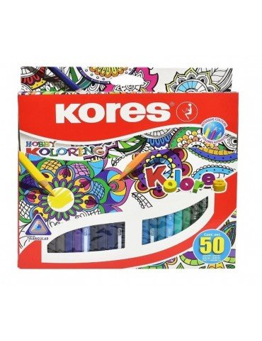 COLORES KORES MANDALAS TIANGULAR 3MM C/50PZ       X/24