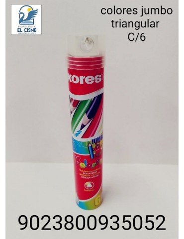 COLORES KORES TRIANGULAR JUMBO C/6LARGOS       X/48***