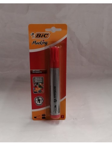 MARCADOR BIC PERMANENTE ROJO BLC/1PZ      X/24