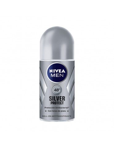 DESOD. NIVEA ROLL-ON SILVER PROTECT MEN 50ML     X/12