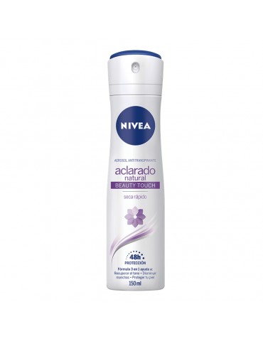 DESOD. NIVEA AEROSOL ACLARADO NATURAL BEAUTY 150ML     X/12