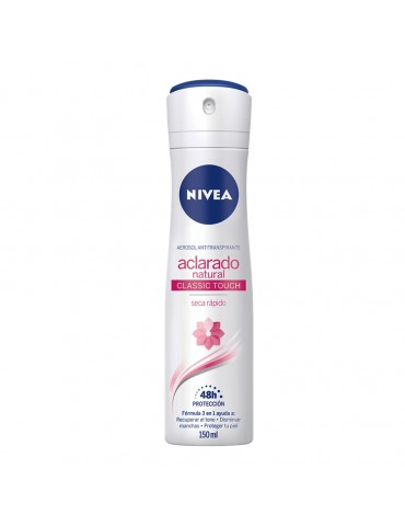 DESOD. NIVEA AEROSOL ACLARADO NATURAL 150ML     X/12
