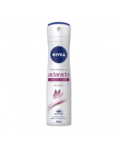 DESOD. NIVEA AEROSOL ACLARADO SATIN 150ML     X/12