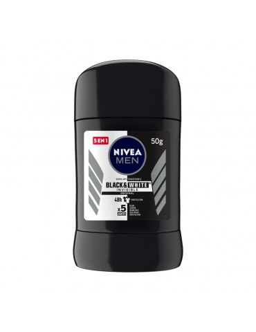 DESOD. NIVEA STICK BLACK&WHITE MEN 50GR      X/12