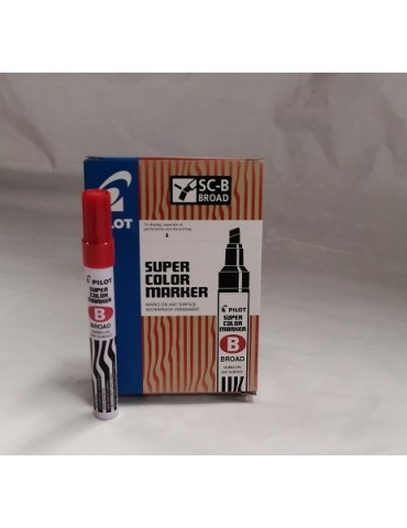 MARCADOR PILOT MARKER BROAD ROJO C/12PZ 44200