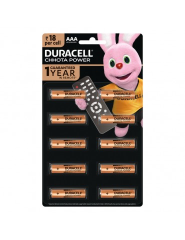 PILA DURACELL CHHOTA POWER AAA TIRA C/10   X/72
