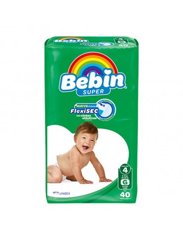 PAÑALES BEBIN GRANDE C/40PZ      X/4