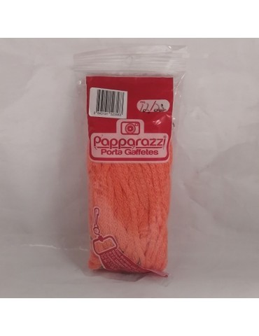 CORDON PAPARAZZI MACRAME NARANJA NEON C/25PZ