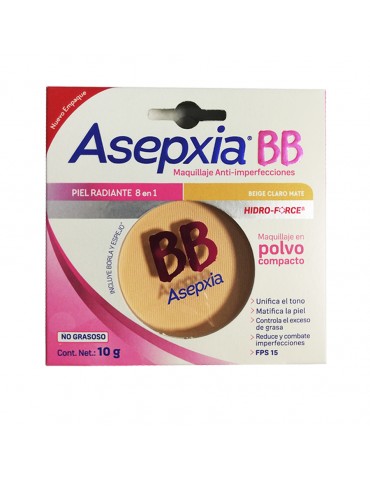 ASEPXIA MAQUILLAJE BEIGE CLARO 10GRS     X/6 ***