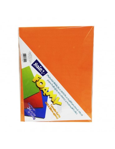 FOAMI CARTA SAIRA C/24PZ NARANJA     X/48