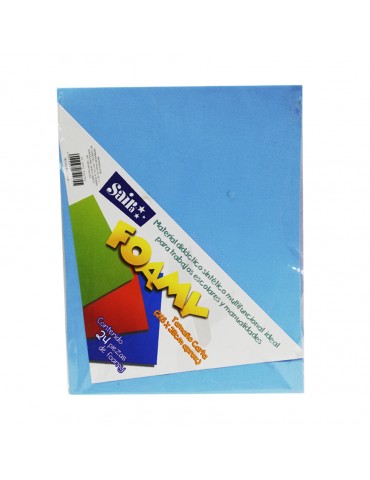 FOAMI CARTA SAIRA C/24PZ AZUL PASTEL     X/48