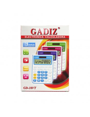 CALCULADORA GADIZ ESCRITORIO GD10VT      X/120