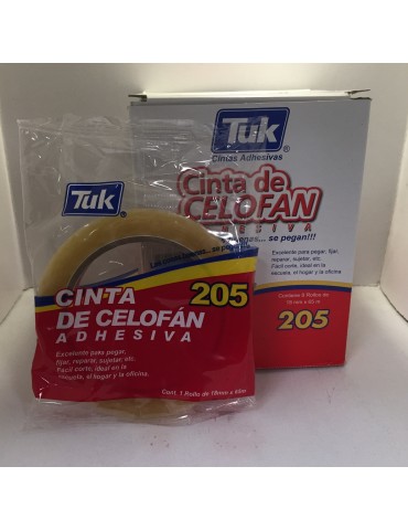 CINTA TUK TRANSP 18X65 205 260530    X/64