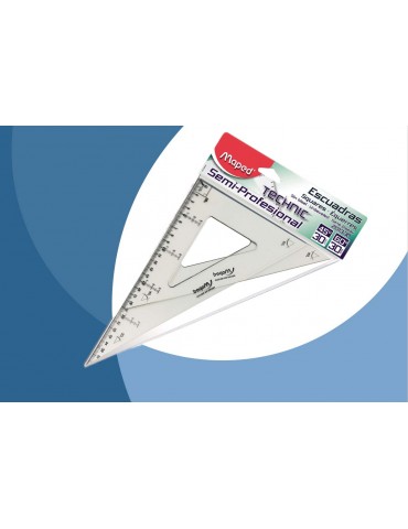 ESCUADRA SILCO/MAPED C/GRADO TRANSP 30CM 2013J030G     X/6
