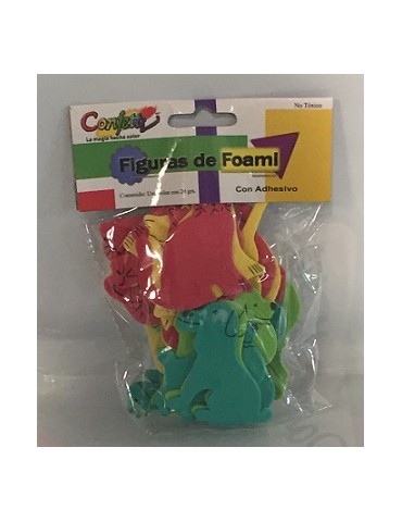 FIGURAS ADH.FOAMI CONFETTI MASCOTAS 20GRS BOLSAS 1004