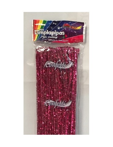 LIMPIA PIPAS CONFETTI FIUSHA METALICO 306 C/100PZ