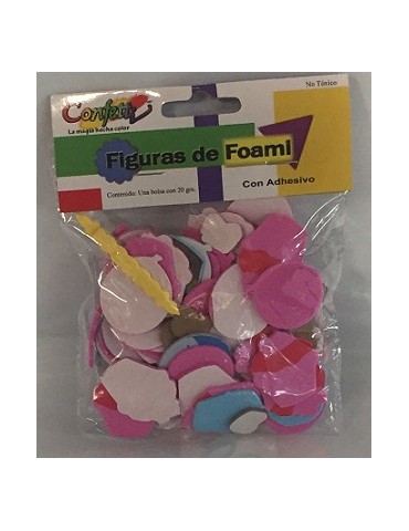FIGURAS ADH.FOAMI CONFETTI CUMPLEAÑOS 20GRS BOLSAS 2005