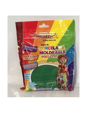 ***PASTA DE PORCELANA CONFETTI VERDE BANDERA 125GRS PM-133