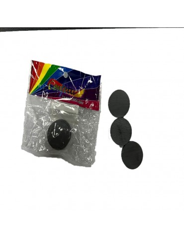 IMAN CIRCULAR CONFETTI 30MM X 5MM BLC/6PZ