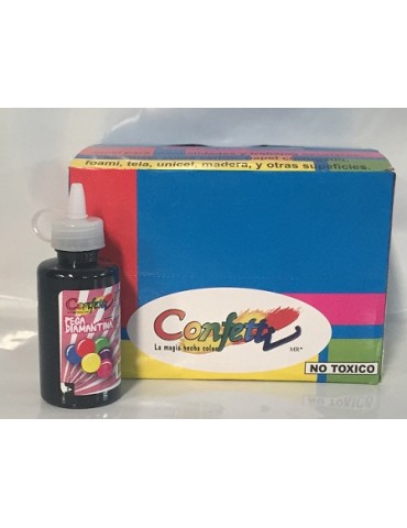 PEGADIAMANTINA CONFETTI NEGRO 60ML 807