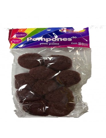 POMPOM CONFETTI 50 CAFE C/10PZ