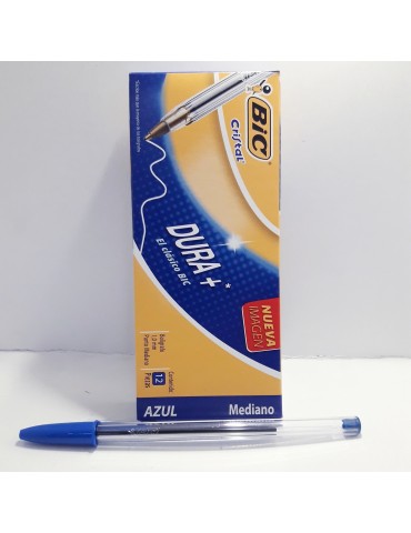 BOL. BIC MEDIANO AZUL C/12PZ      X/100