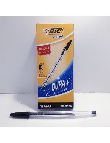 BOL. BIC MEDIANO NEGRO C/12PZ      X/100 O X/18