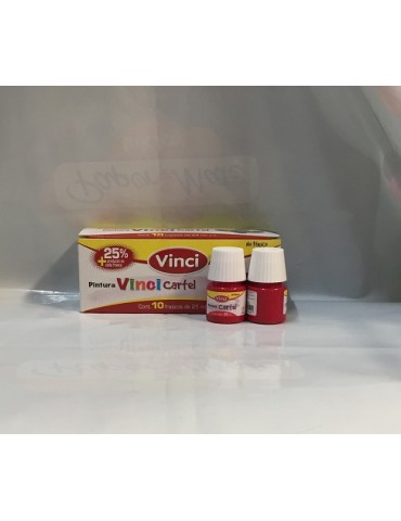 PINTURA VINCI ROJO/CARMIN 55 C/10PZ  2312      X/20