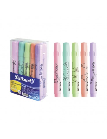 MARCATEXTO PELIKAN SURTIDO PASTEL C/10PZ 414      X/48