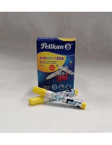 MARCADOR PELIKAN COLORELLA AMARILLO C/10     X/48