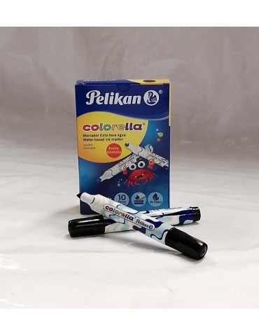 MARCADOR PELIKAN COLORELLA NEGRO C/10     X/48