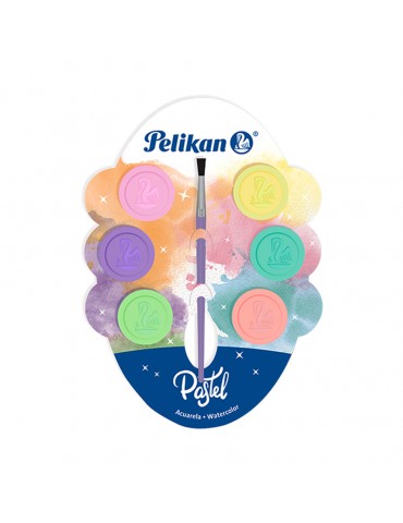 ACUARELA PELIKAN INFANTIL PASTEL C/6PZ         X/70