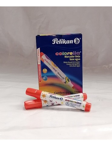 MARCADOR PELIKAN COLORELLA NARANJA C/10     X/48