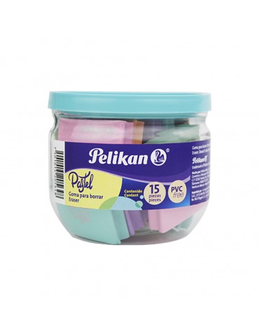 BORRADOR PELIKAN PASTEL BOTE C/15PZ  X/20