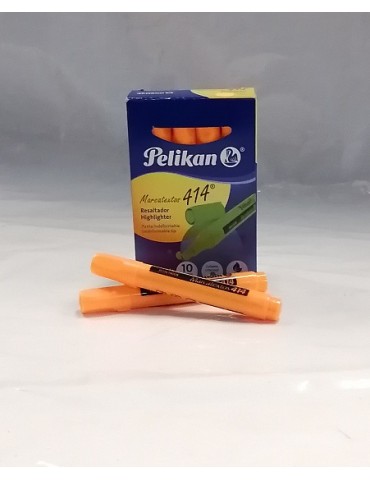 MARCATEXTO PELIKAN 414 NARANJA C/10      X/48