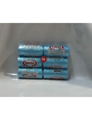 HILO NYLON OMEGA  26 AZUL AQUA