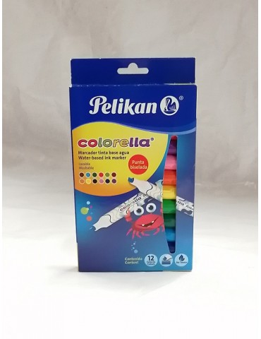 MARCADOR PELIKAN COLORELLA SURTIDO C/12PZ     X/48