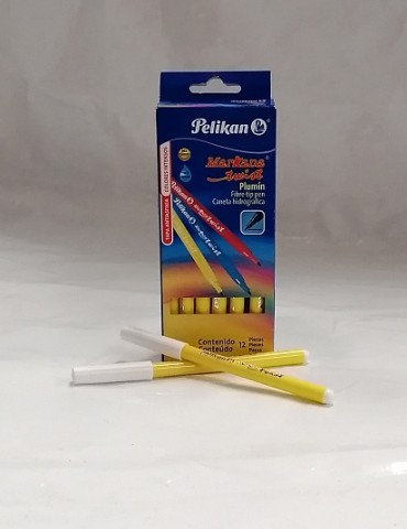 PLUMONES PELIKAN MARKANA TWIST AMARILLO C/12     X/100