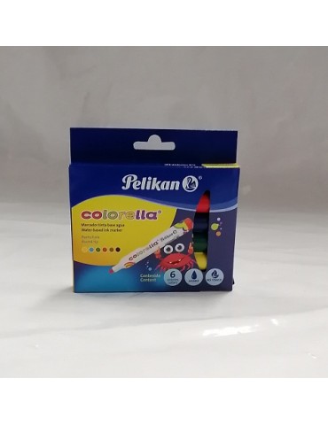 MARCADOR PELIKAN COLORELLA PUNTA GSA SURTIDO C/6PZ      X/48