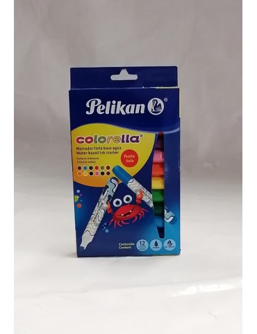 MARCADOR PELIKAN COLORELLA PUNTA GSA SURTIDO C/12PZ       X/48