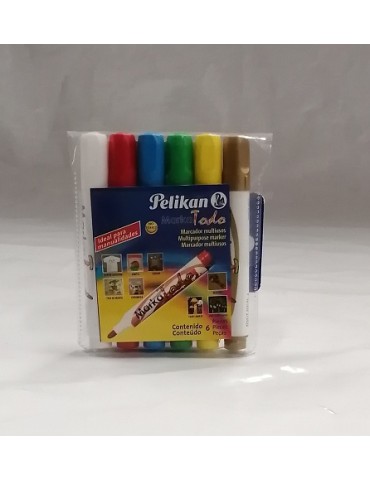 MARCADOR MARKATODO PELIKAN C/6