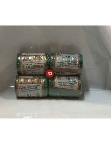 HILO NYLON ESPIGA VERDE 53 200GRS C/4PZ