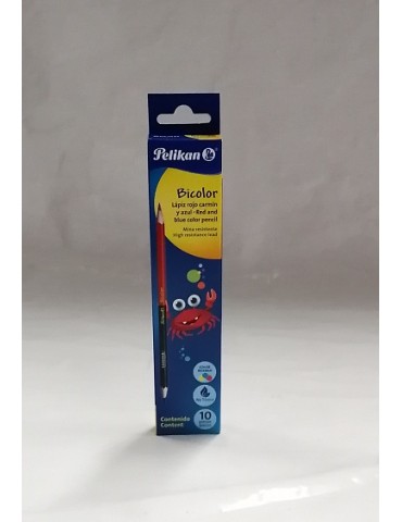 LAPIZ BICOLOR PELIKAN C/10PZ        X/50