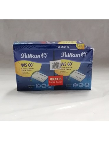 BORRADOR PELIKAN WS-60 + BICOLOR/PLASTILINA   X/8