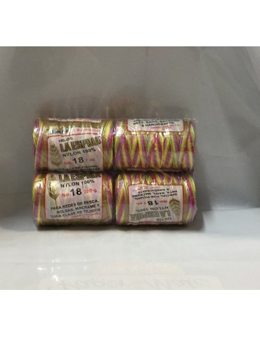 HILO NYLON ESPIGA MULTICOLOR 57 200GRS C/4PZ