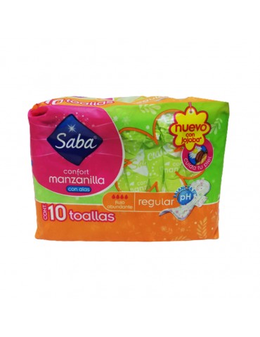 TOALLAS SABA CONFORT MANZANILLA C/ALAS C/10PZ     X/10 O X/12