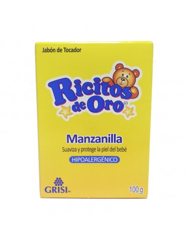 JABON GRISI RICITOS DE ORO MANZANILLA 100GRS      X/50