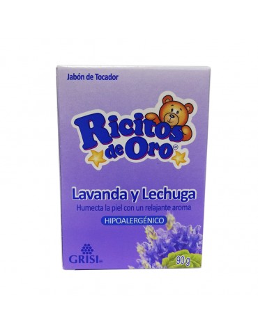 JABON GRISI RICITOS ORO LAVANDA LECHUGA 90GRS            X/50