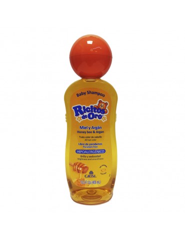 SHAMPOO GRISI RICITOS DE ORO MIEL Y ARGAN 400ML   X/12